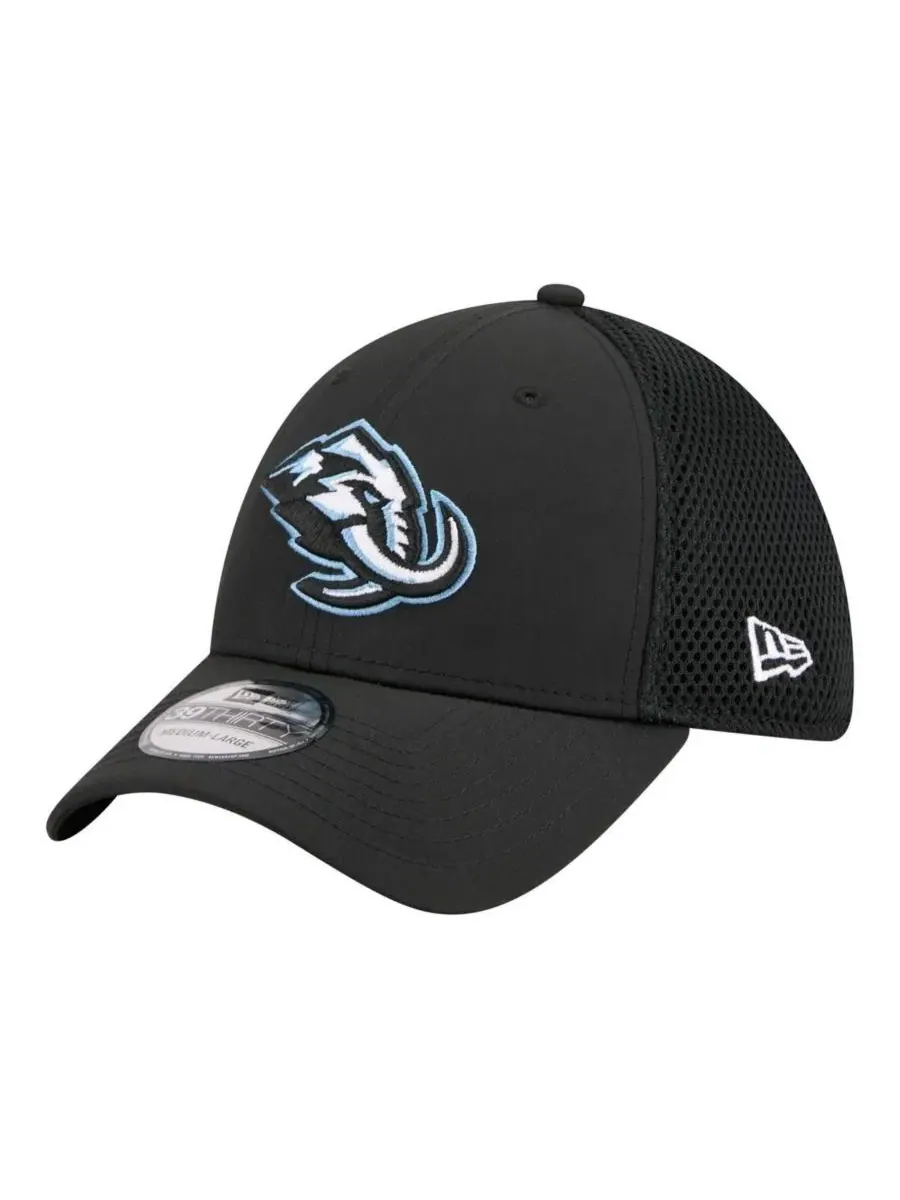 Кепка New Era 39THIRTY с вышитым логотипом Utah Mammoth — изображение 1 из 5, черный