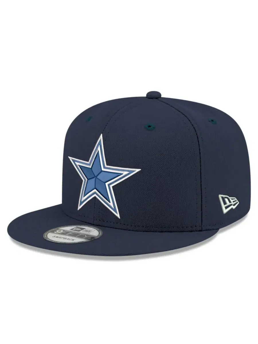 Кепка New Era 9FIFTY с вышивкой Dallas Cowboys — изображение 1 из 3, темно-синий