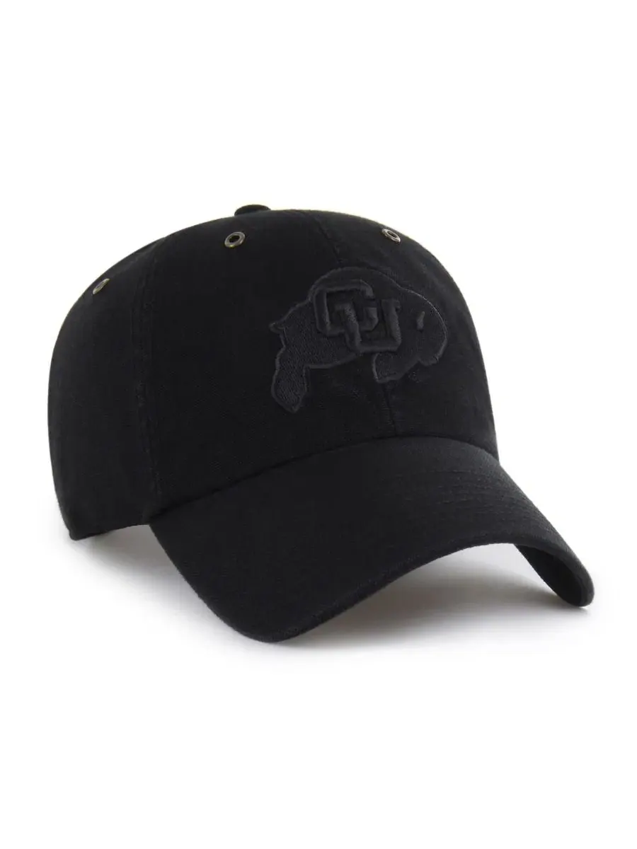Кепка из парусины с вышивкой команды Colorado Buffaloes, модель Clean Up '47 Brand — изображение 2 из 4, черный