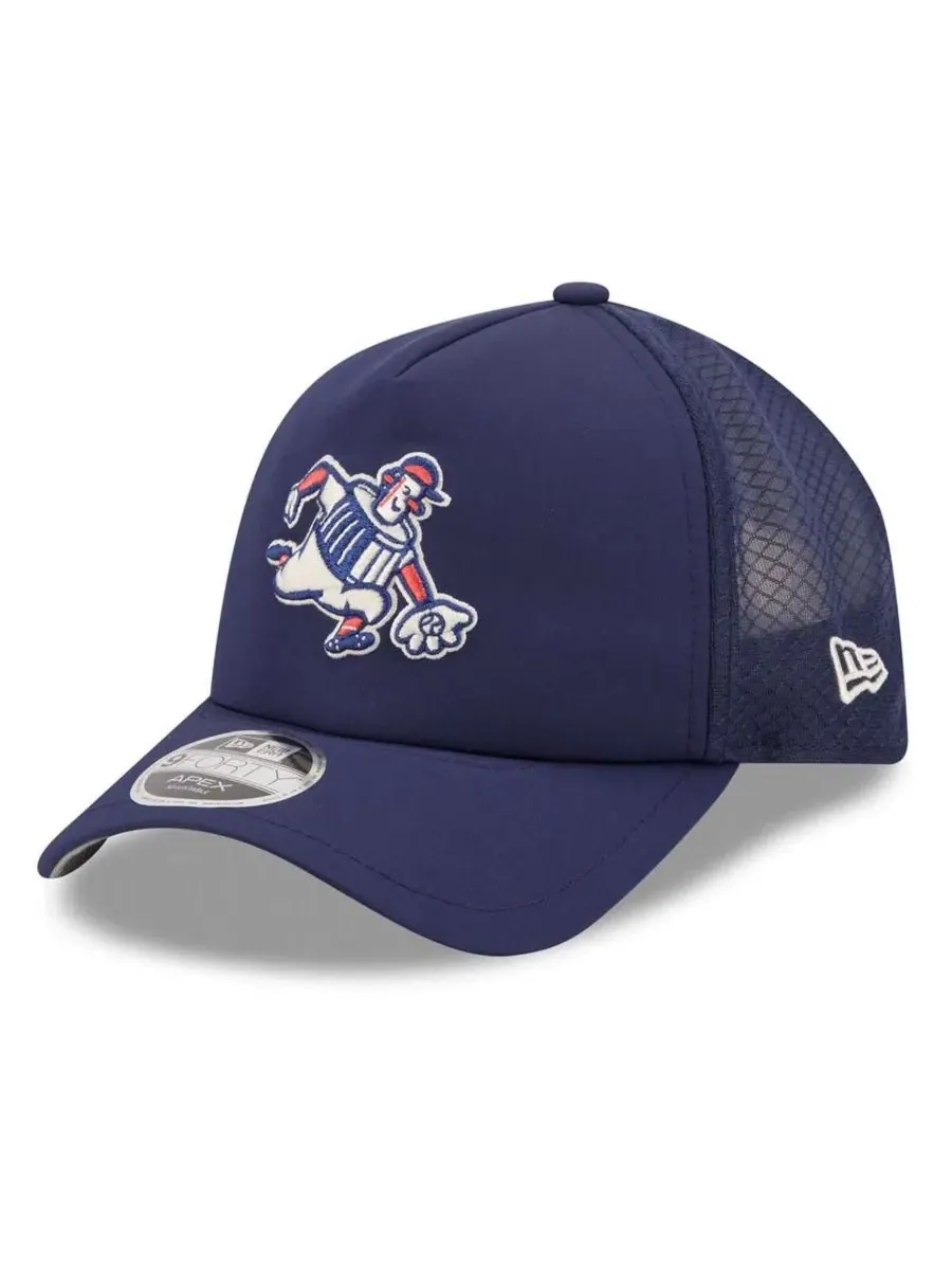 Кепка New Era 9FORTY Apex с вышитым логотипом Milwaukee Brewers — изображение 1 из 5, темно-синий