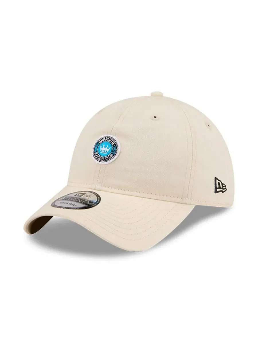 Кепка с вышитым логотипом Charlotte FC New Era — изображение 1 из 5, бежевый