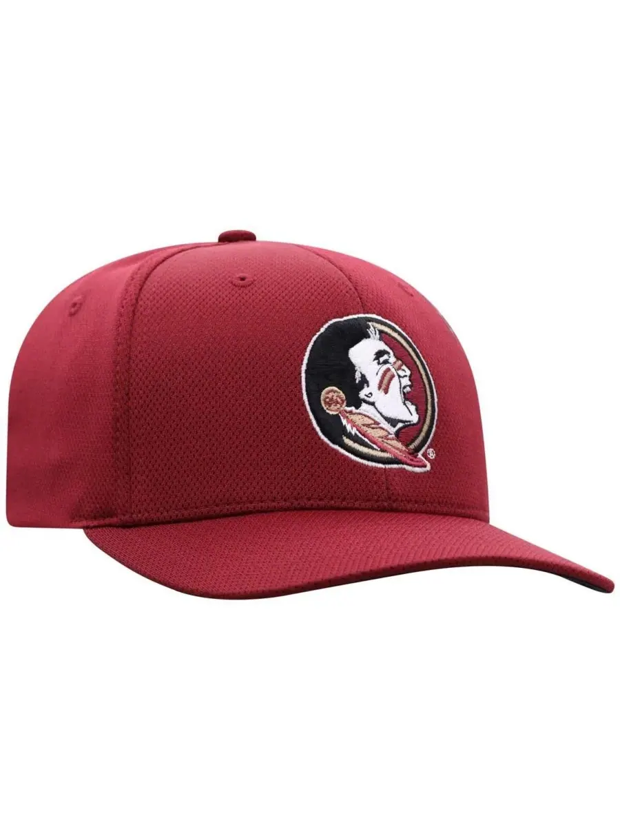 Мужская кепка Garnet Florida State Seminoles Reflex 2.0 Flex Fit Top of the World — изображение 3 из 4, гранат