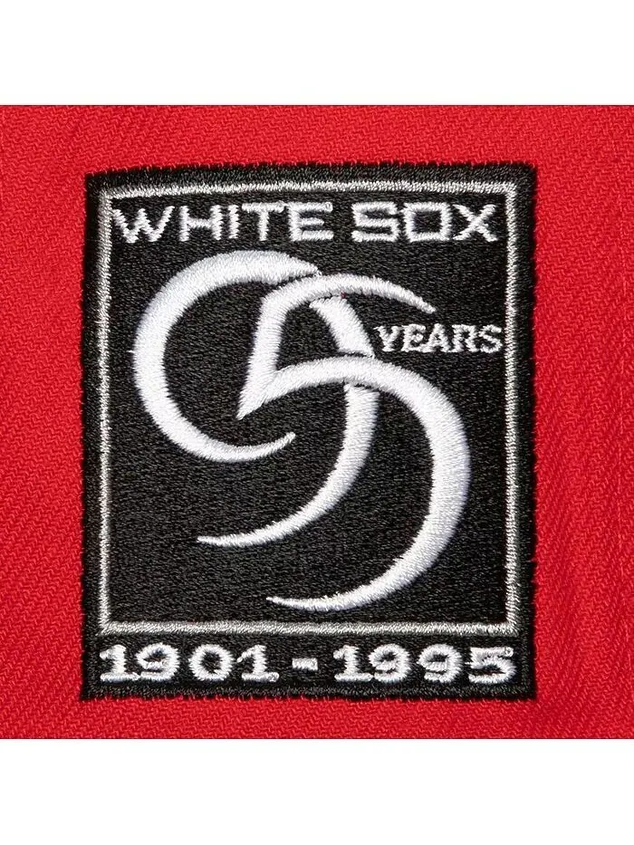 Мужская красная приталенная шляпа Chicago White Sox Bases Loaded Mitchell & Ness — изображение 3 из 4