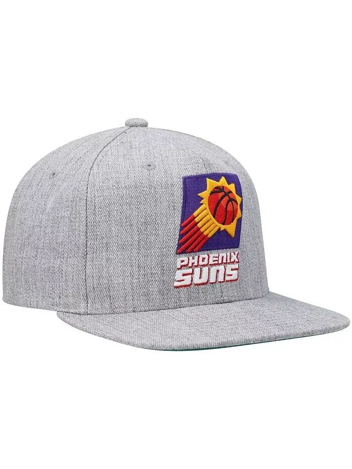 Мужская серая кепка с застежкой Phoenix Suns Hardwood Classics Team 2.0 Snapback Mitchell & Ness — изображение 4 из 4