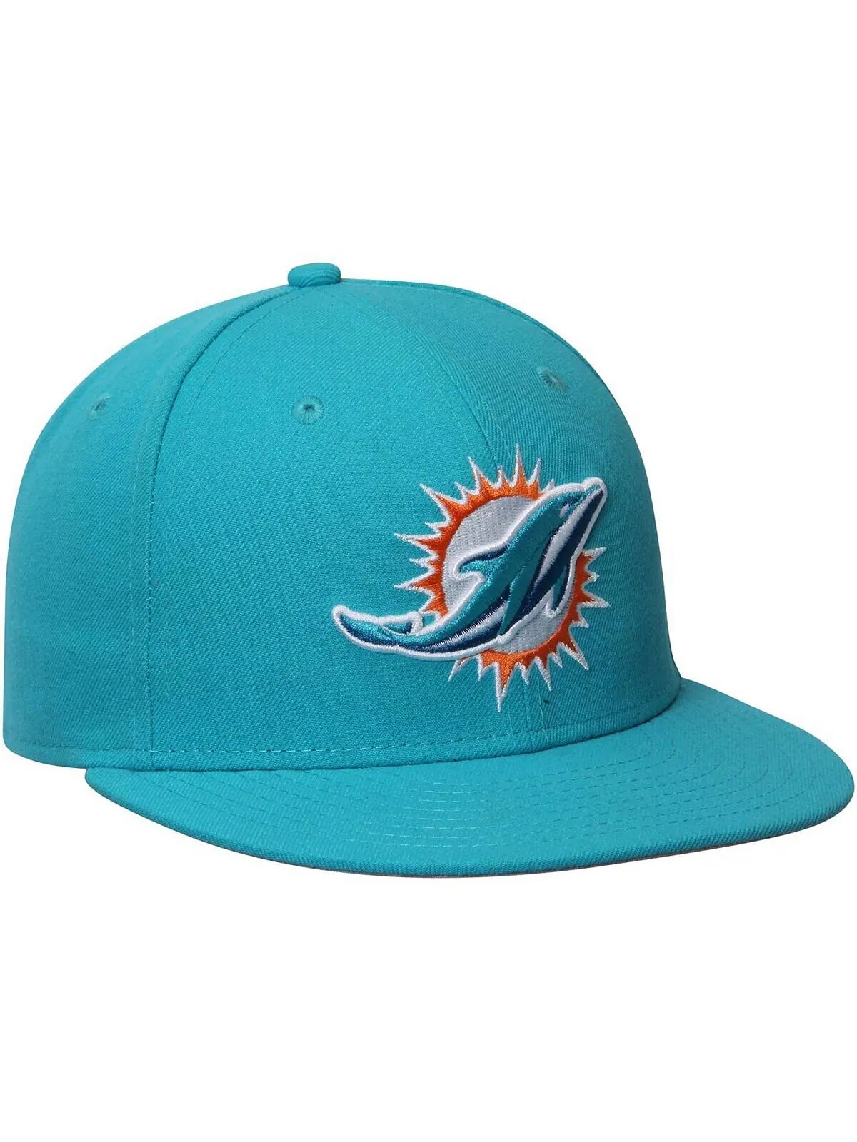 Мужская кепка Dolphins Aqua NFL Omaha 59FIFTY New Era — изображение 4 из 4, голубой