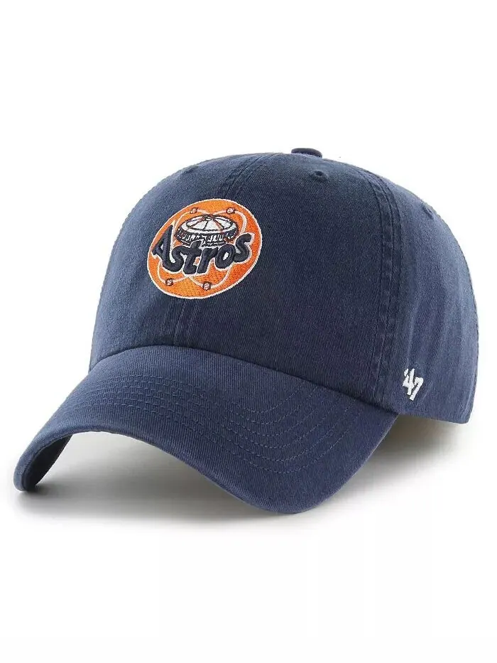 Мужская темно-синяя приталенная шляпа Houston Astros Cooperstown Collection Franchise '47 Brand — изображение 1 из 2