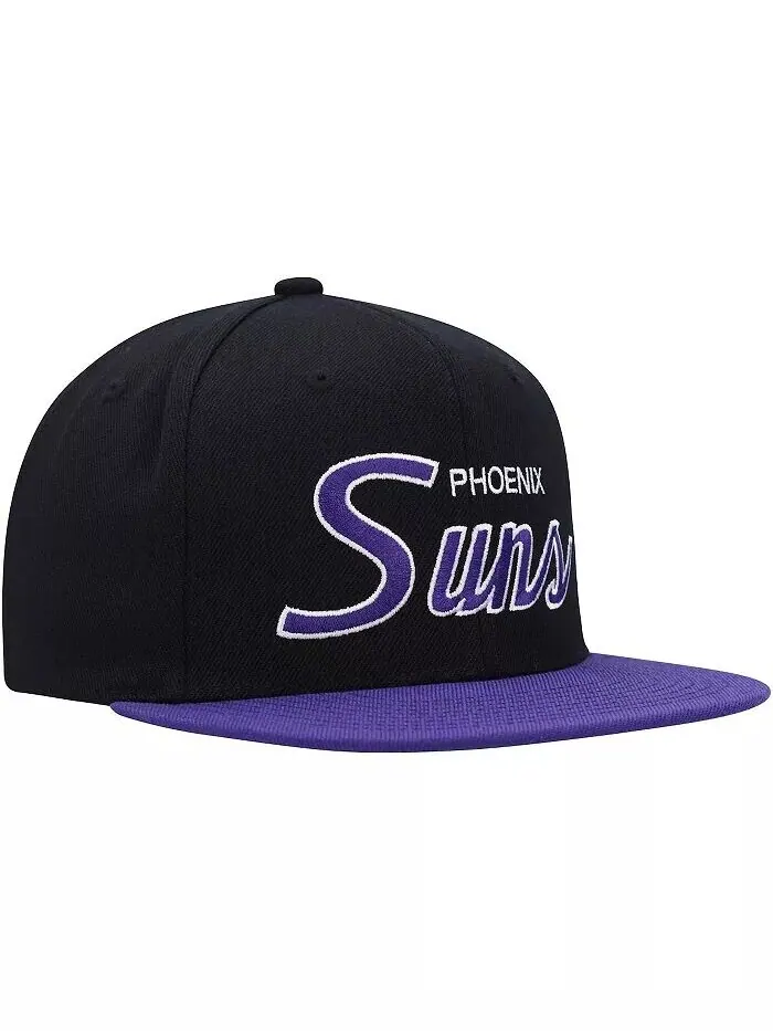 Мужская кепка Snapback Black Phoenix Suns Hardwood Classics MVP Team Script 2.0 Mitchell & Ness — изображение 3 из 4
