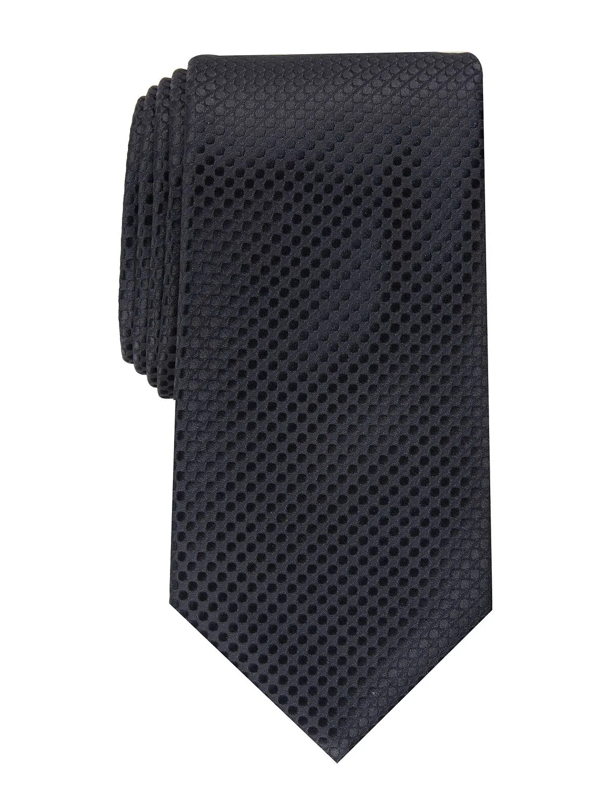 Мужской однотонный галстук Victory Perry Ellis — изображение 1 из 2, черный