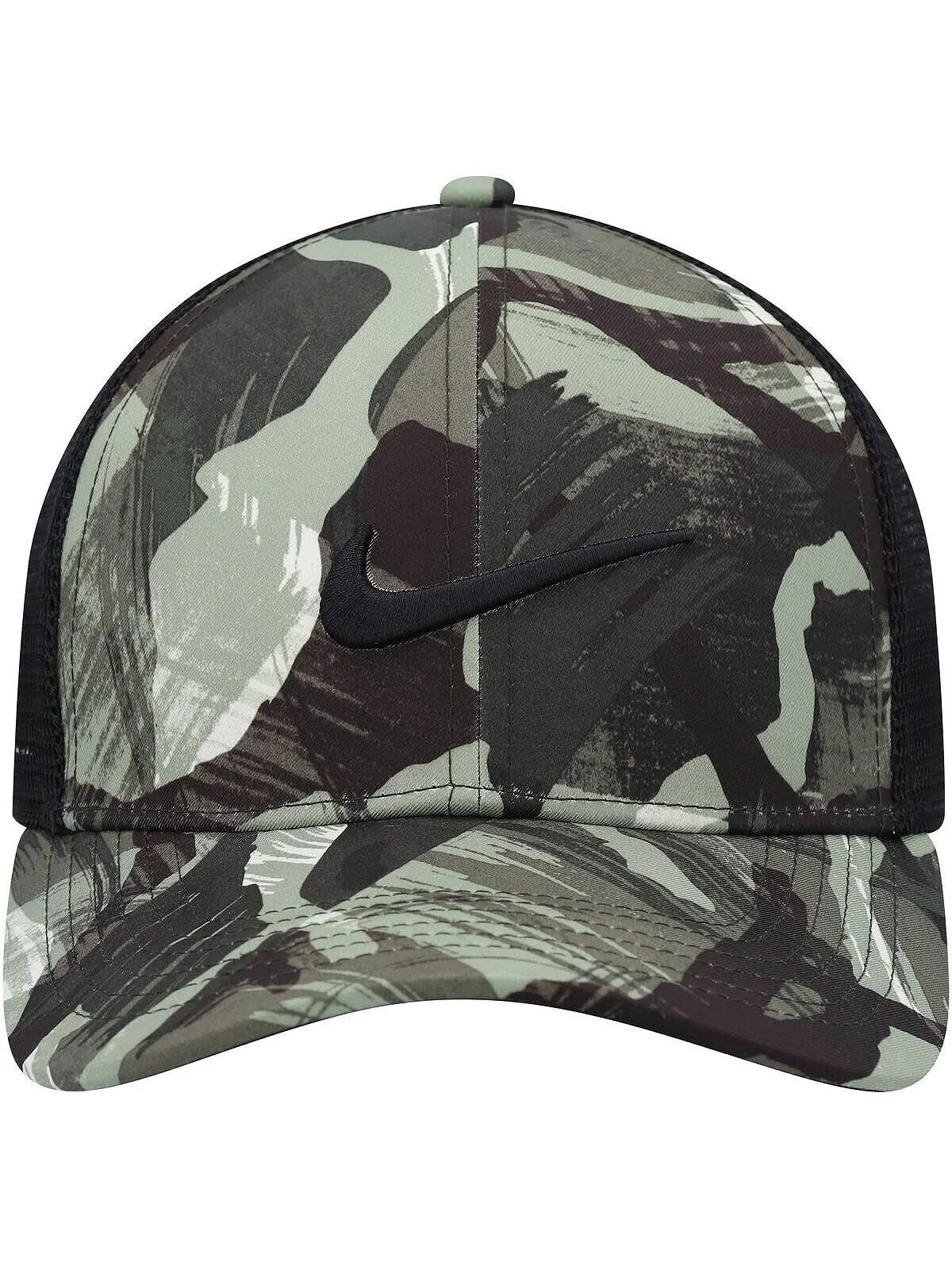Мужская кепка Snapback Legacy91 Trucker Performance черного цвета с камуфляжем и черным цветом Nike — изображение 4 из 4