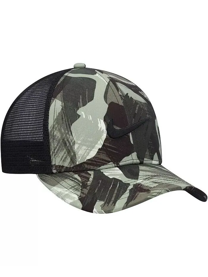 Мужская кепка Snapback Legacy91 Trucker Performance черного цвета с камуфляжем и черным цветом Nike — изображение 3 из 4