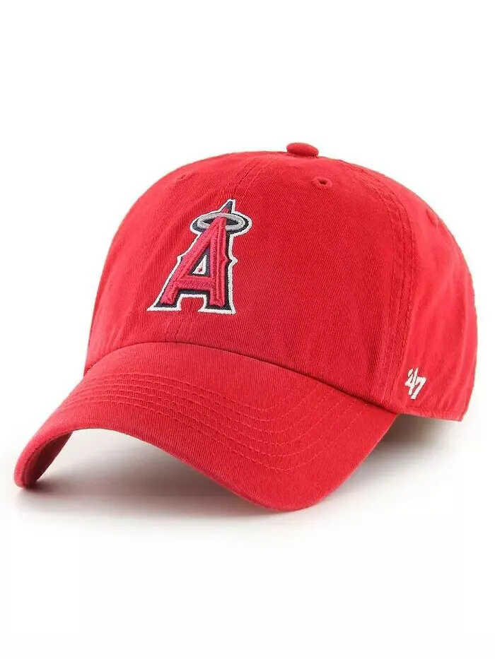 Мужская красная приталенная шляпа с логотипом франшизы Los Angeles Angels '47 Brand — изображение 1 из 2