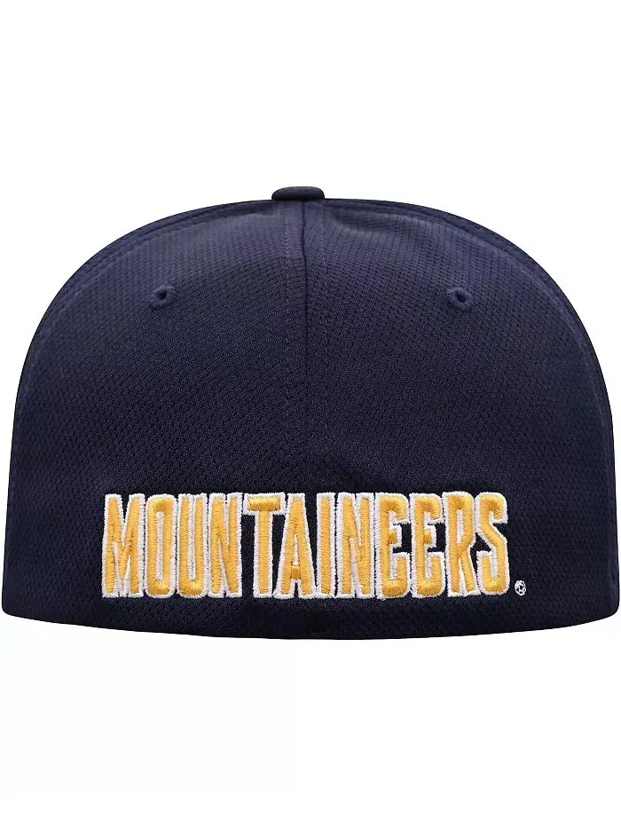 Мужская темно-синяя кепка West Virginia Mountaineers Reflex Logo Flex Top of the World — изображение 4 из 4
