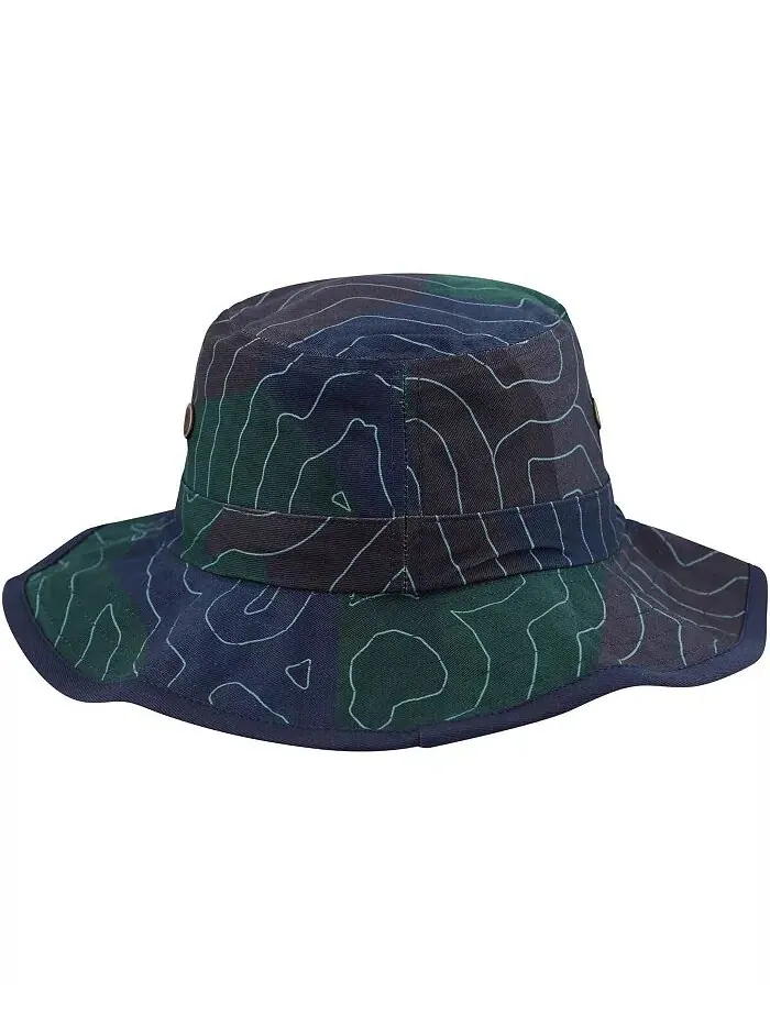 Мужская темно-синяя шляпа Island Hex Reverse Boonie RVCA — изображение 2 из 4