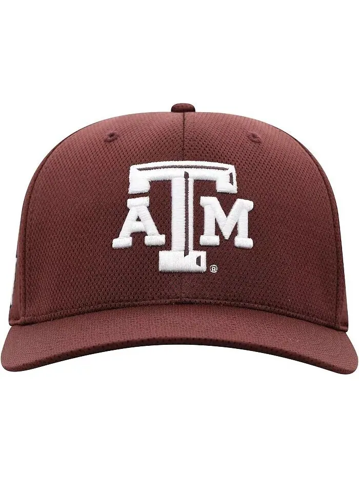Мужская темно-бордовая техасская кепка A&M Aggies Reflex Logo Flex Top of the World — изображение 2 из 4