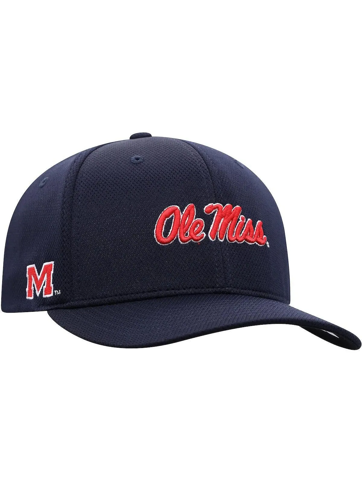 Мужская темно-синяя шляпа с гибким логотипом Ole Miss Rebels Reflex Top of the World — изображение 3 из 4, темно-синий