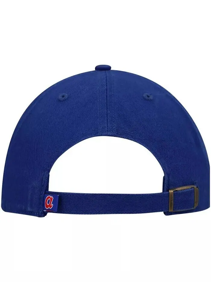 Мужская регулируемая шляпа с логотипом Royal Atlanta Braves 1972 Cooperstown Collection '47 Brand — изображение 4 из 4