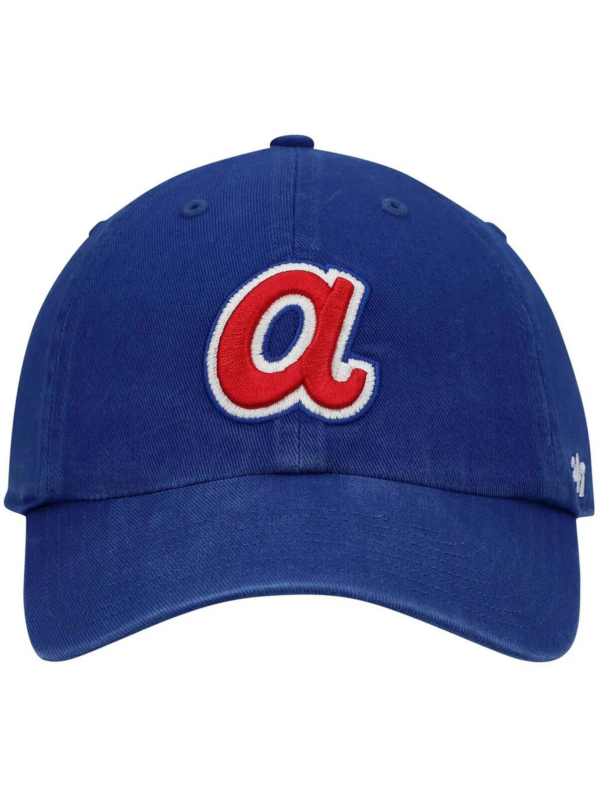 Мужская регулируемая шляпа с логотипом Royal Atlanta Braves 1972 Cooperstown Collection '47 Brand — изображение 2 из 4