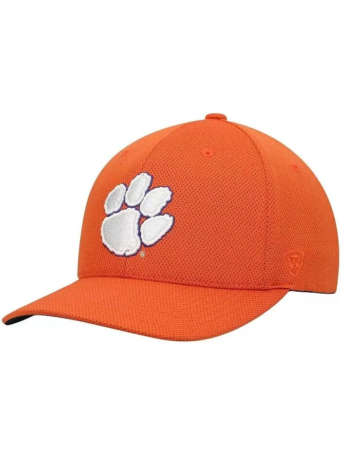 Мужская оранжевая кепка с логотипом Clemson Tigers Reflex Flex Top Of The World — изображение 1 из 4