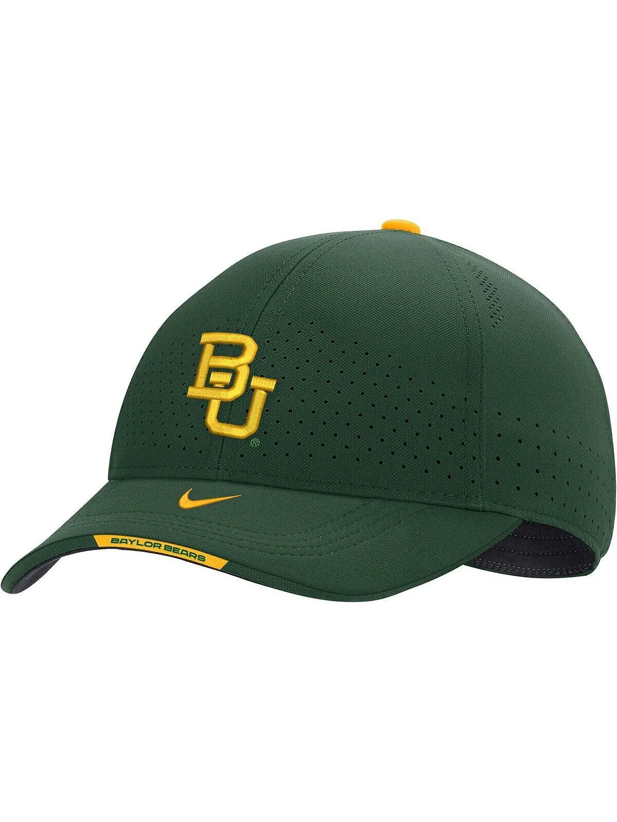 Мужская зеленая кепка Baylor Bears Classic99 с логотипом Swoosh Performance Flex Nike — изображение 1 из 2, зеленый