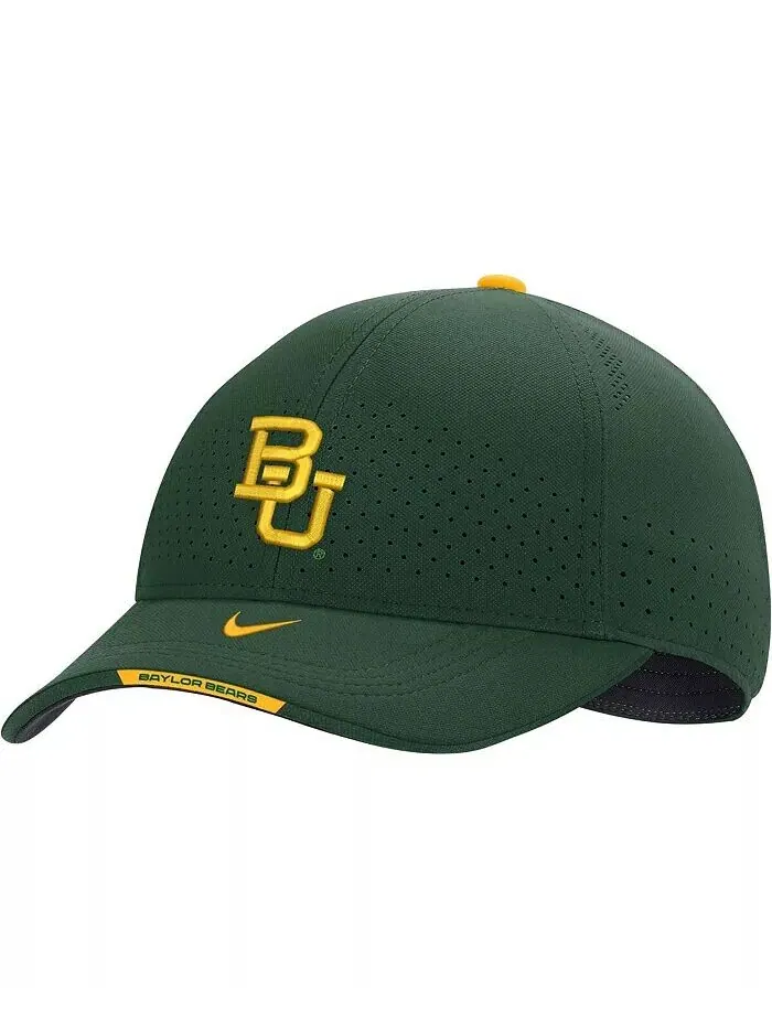 Мужская зеленая кепка Baylor Bears Classic99 с логотипом Swoosh Performance Flex Nike — изображение 1 из 2