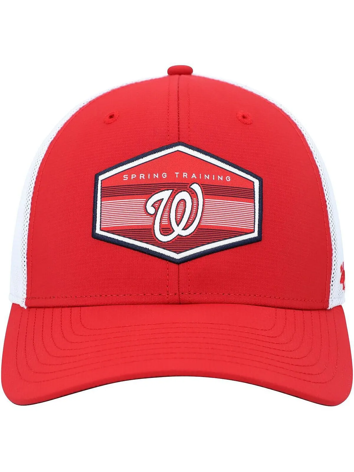 Мужская красно-белая кепка Washington Nationals Spring Training Burgess Trucker Snapback '47 Brand — изображение 2 из 2