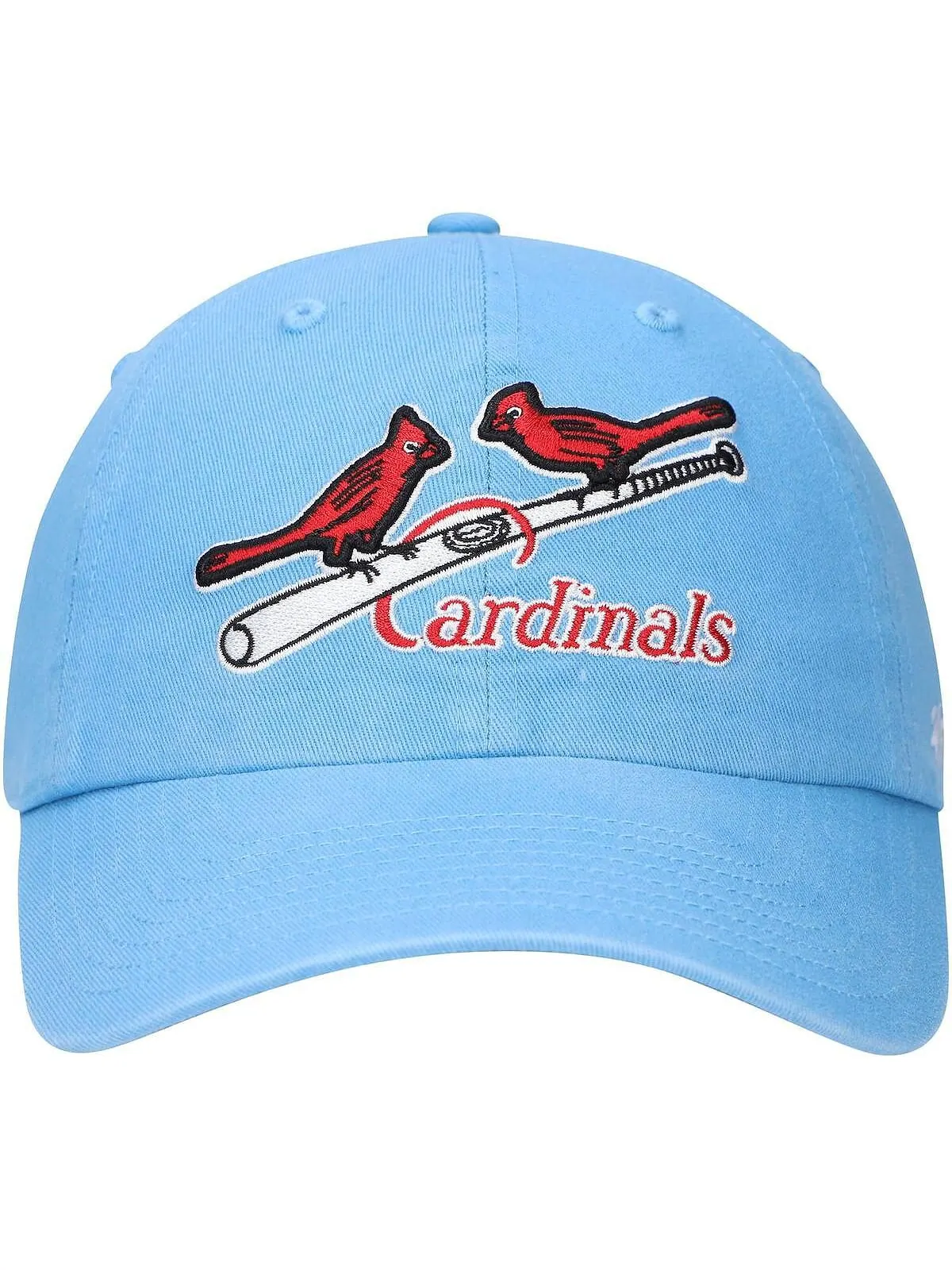 Мужская голубая регулируемая шляпа с логотипом St. Louis Cardinals Cooperstown Collection '47 Brand — изображение 2 из 4