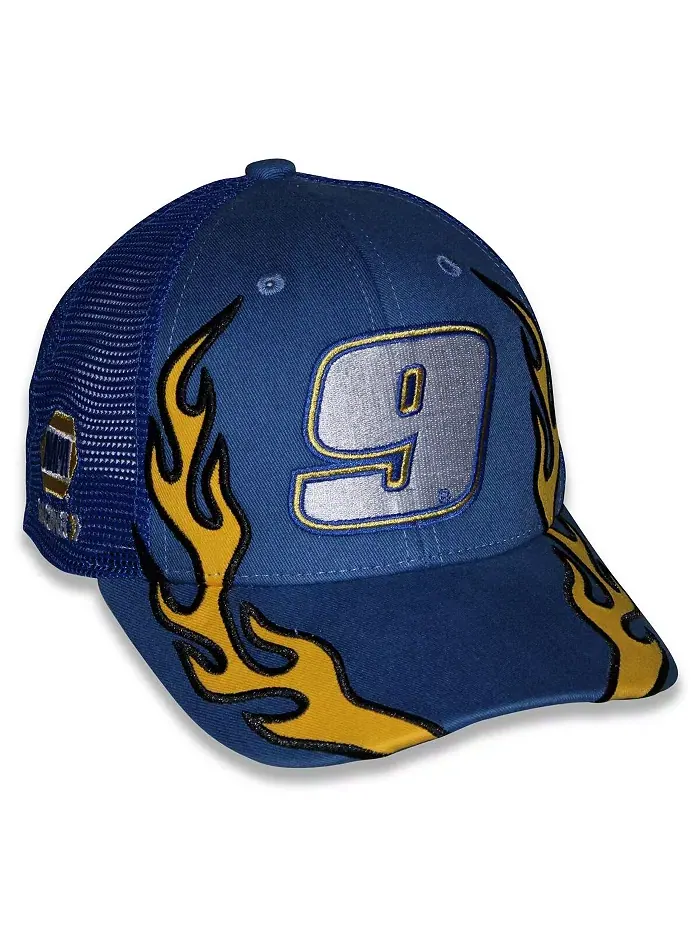 Регулируемая кепка Blue Chase Elliott NAPA Flame Trucker для больших мальчиков и девочек Checkered — изображение 4 из 5