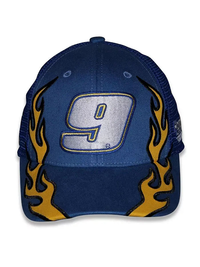 Регулируемая кепка Blue Chase Elliott NAPA Flame Trucker для больших мальчиков и девочек Checkered — изображение 5 из 5