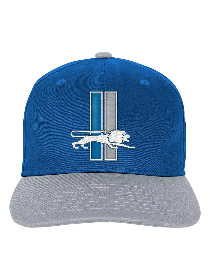 Синяя кепка Detroit Lions для мальчиков и девочек, настоящая ретро-регулировка Outerstuff — изображение 3 из 3