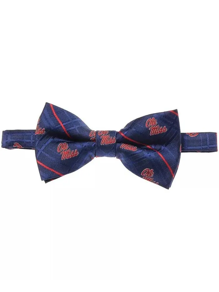 Мужской синий оксфордский галстук-бабочка Ole Miss Rebels Eagles Wings — изображение 1 из 2