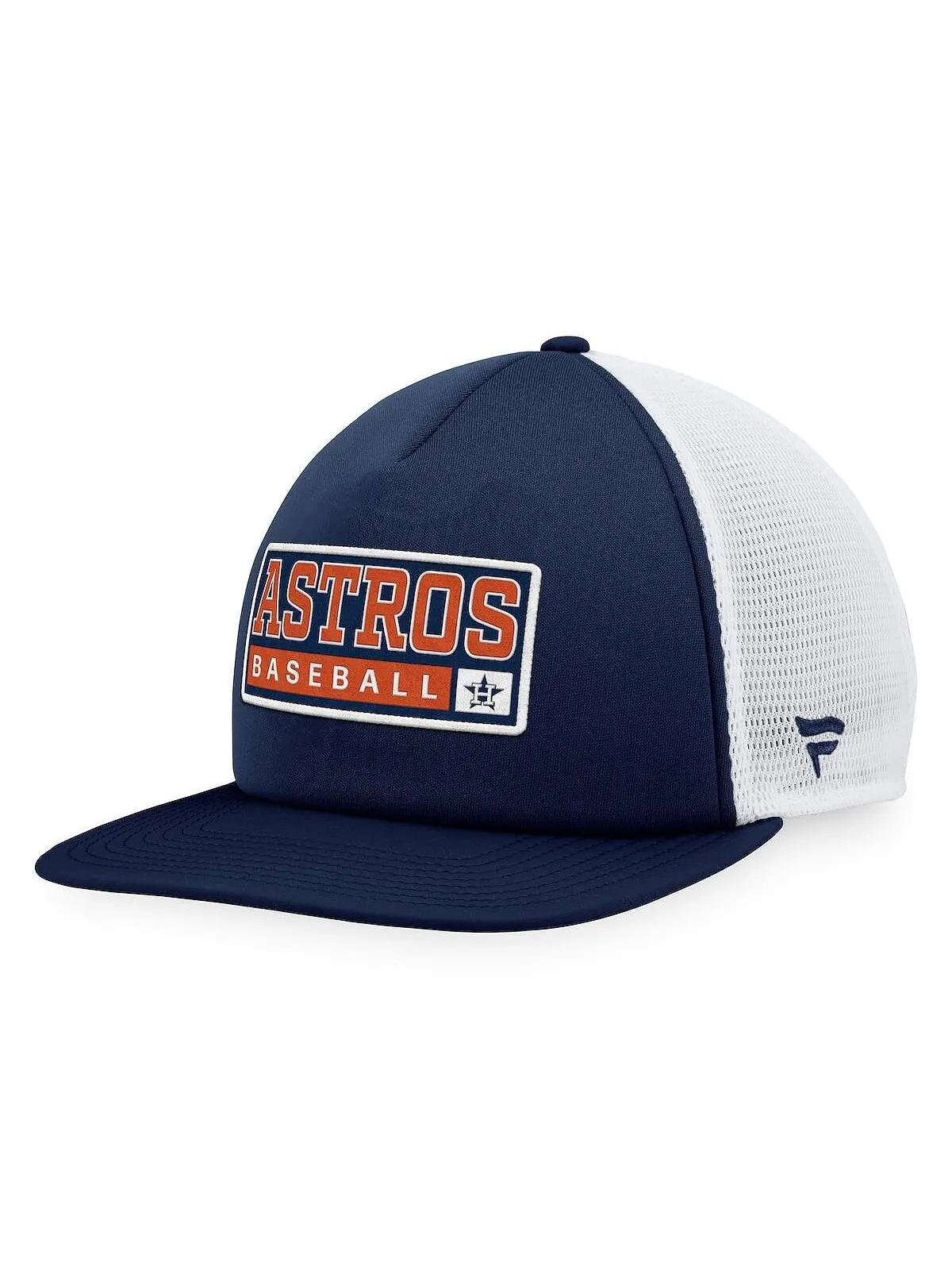 Мужская темно-синяя белая кепка Houston Astros Foam Trucker Snapback Majestic — изображение 1 из 4, темно-синий белый