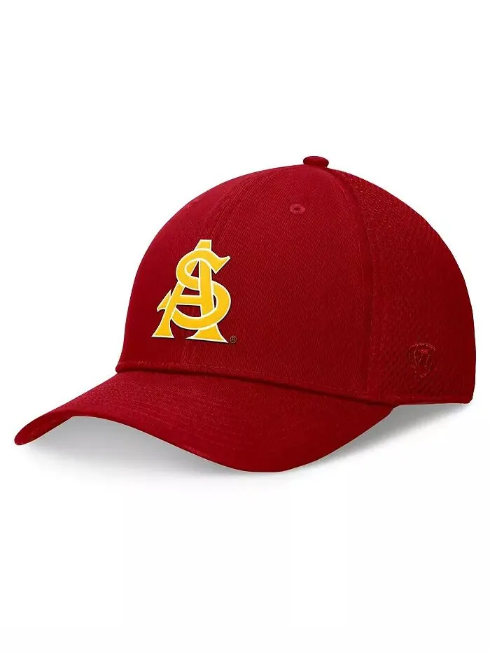 Мужская темно-бордовая кепка Arizona State Sun Devils Spacer Flex Top of the World — изображение 1 из 4