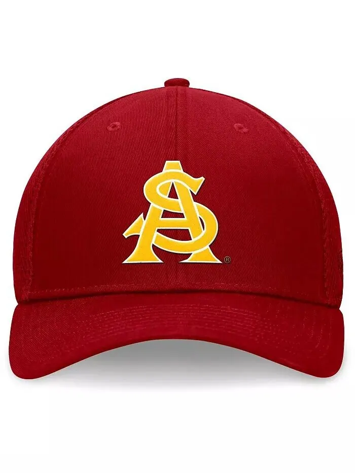 Мужская темно-бордовая кепка Arizona State Sun Devils Spacer Flex Top of the World — изображение 4 из 4