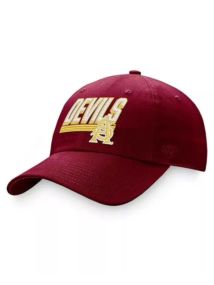 Мужская бордовая регулируемая шляпа Arizona State Sun Devils Slice Top Of The World — изображение 1 из 4