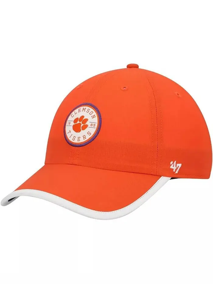 Мужская оранжевая кепка Clemson Tigers Microburst Clean Up Adjustable '47 Brand — изображение 1 из 1