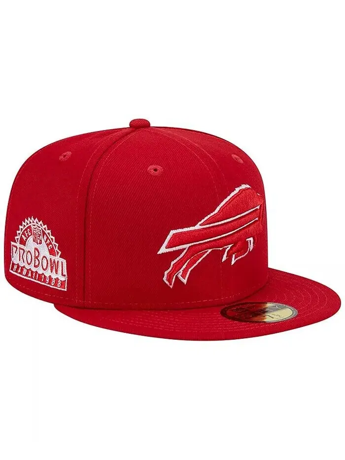 Мужская шляпа Scarlet Buffalo Bills 1998 Hawaii Pro Bowl с основной нашивкой 59FIFTY New Era
