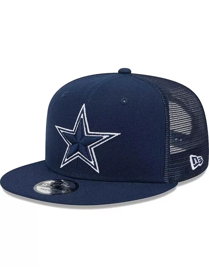 Мужская темно-синяя бейсболка Dallas Cowboys Main Trucker 9FIFTY Snapback New Era — изображение 1 из 4