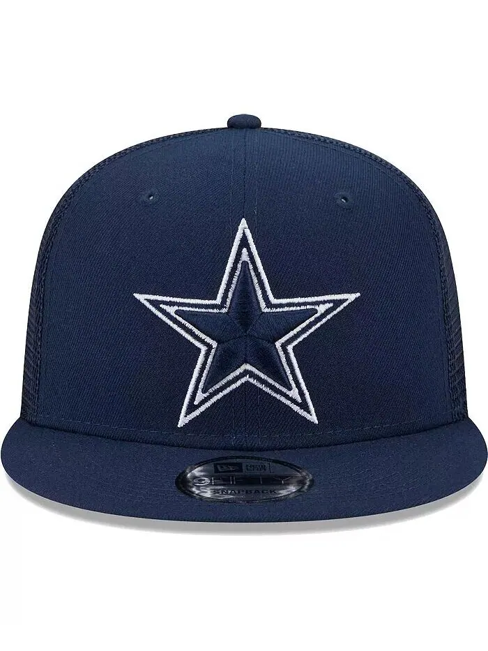 Мужская темно-синяя бейсболка Dallas Cowboys Main Trucker 9FIFTY Snapback New Era — изображение 2 из 4