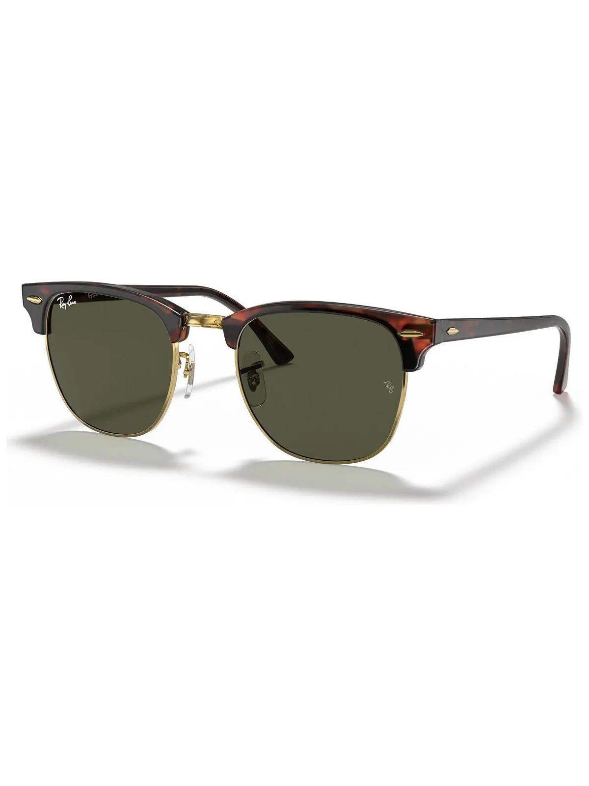 Солнцезащитные очки унисекс с низкой перемычкой, RB3016F CLUBMASTER CLASSIC 55 Ray-Ban — изображение 10 из 10, черный