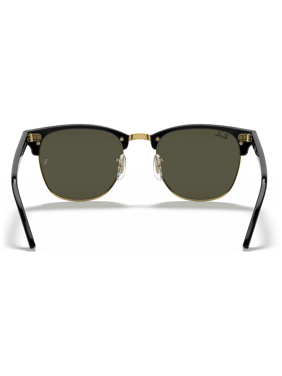 Солнцезащитные очки унисекс с низкой перемычкой, RB3016F CLUBMASTER CLASSIC 55 Ray-Ban — изображение 4 из 10, черный