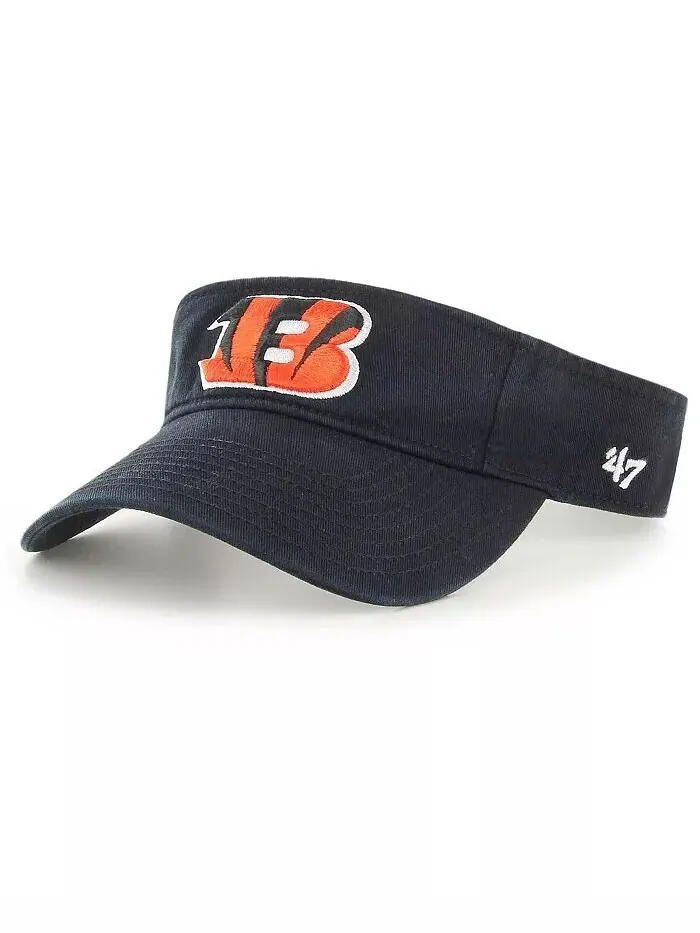 Мужские черные черные козырьки для очистки Cincinnati Bengals '47 Brand — изображение 1 из 1