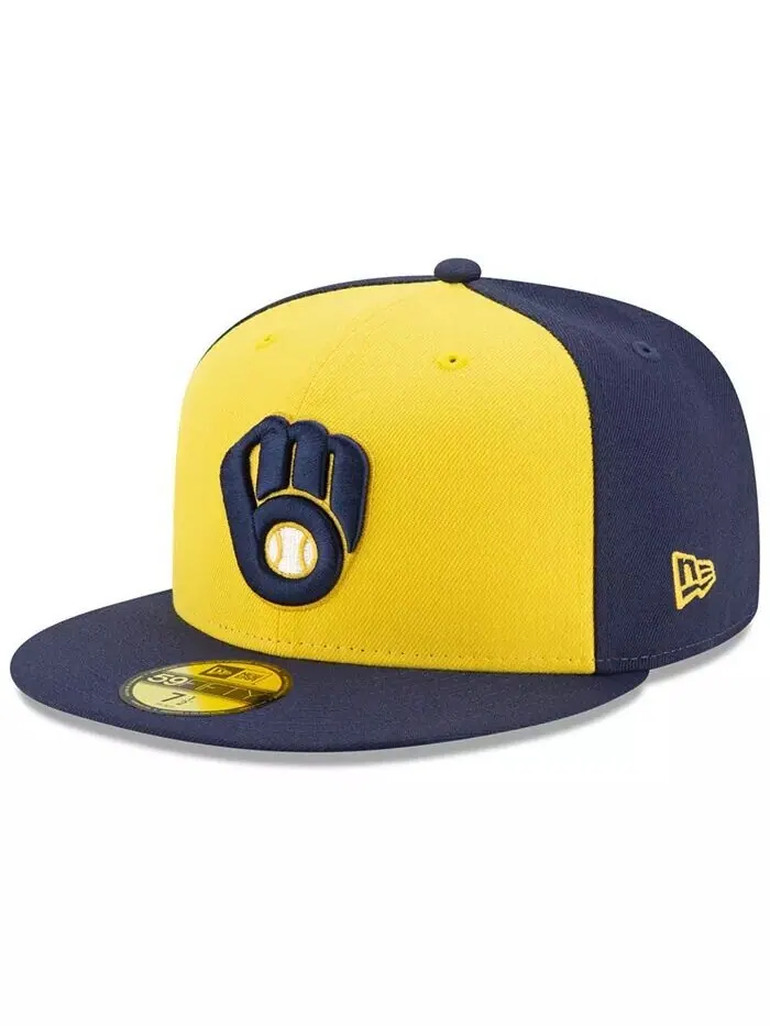 Кепка приталенного кроя Milwaukee Brewers Authentic Collection 59FIFTY New Era