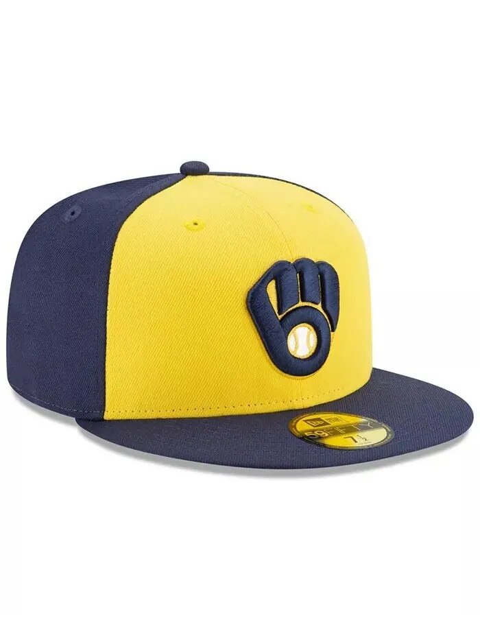 Кепка приталенного кроя Milwaukee Brewers Authentic Collection 59FIFTY New Era — изображение 3 из 4