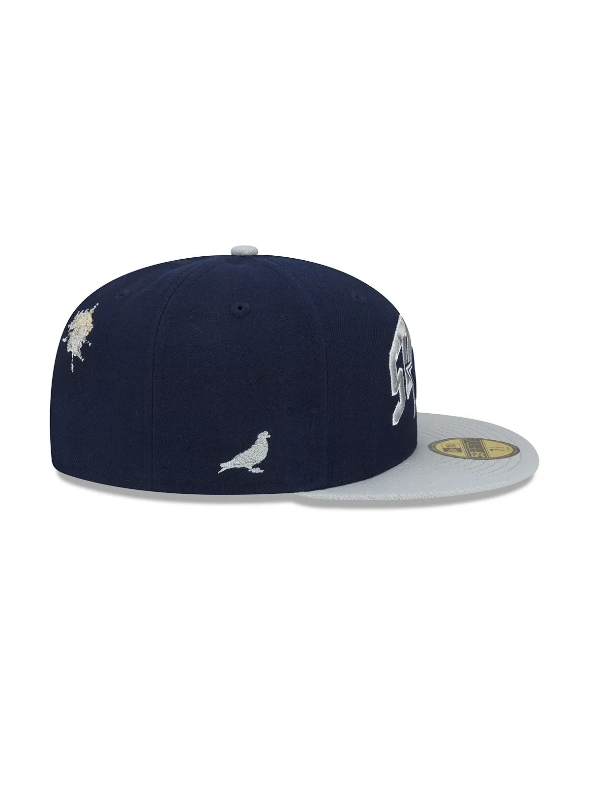 Мужская шляпа X Staple темно-серая Dallas Cowboys Pigeon 59Fifty Fitted Hat New Era — изображение 6 из 6, темно-синий серый