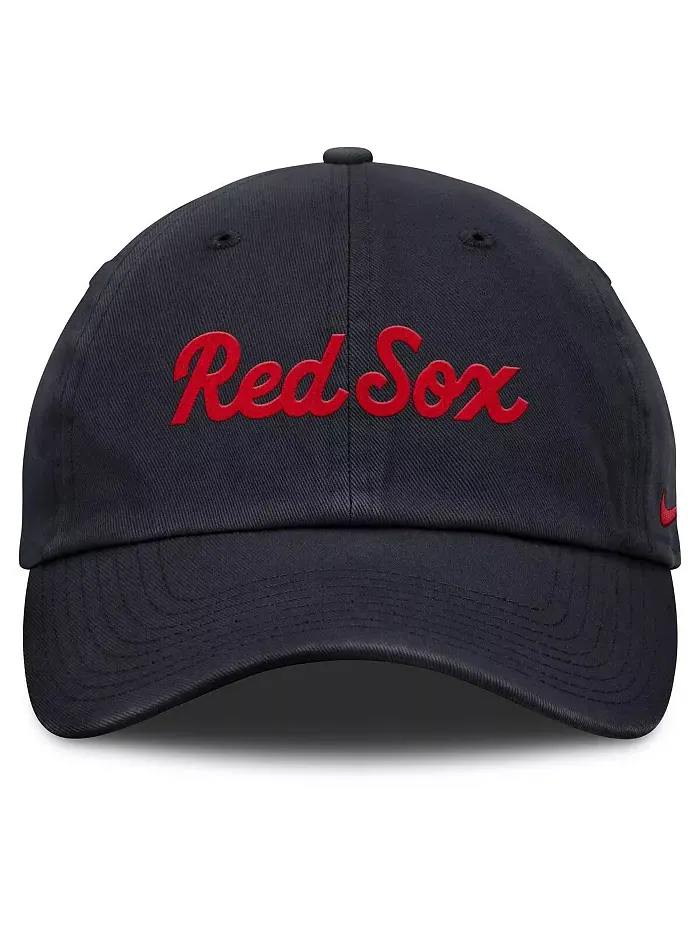 Женская регулируемая бейсболка Boston Red Sox Club в синем цвете Nike — изображение 4 из 4