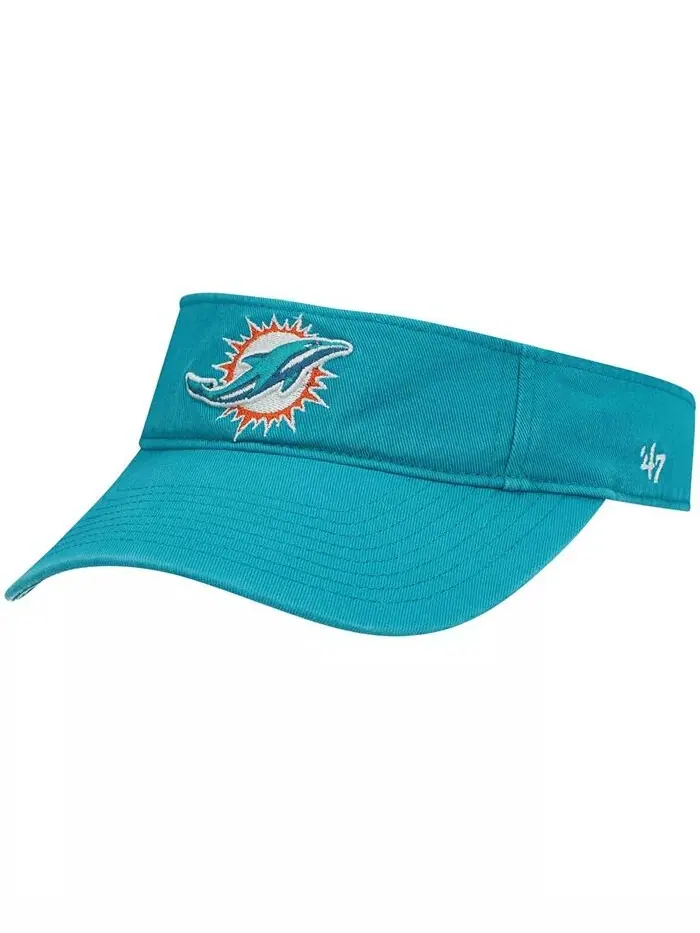 Мужской козырек Aqua Miami Dolphins Clean Up '47 Brand — изображение 1 из 2