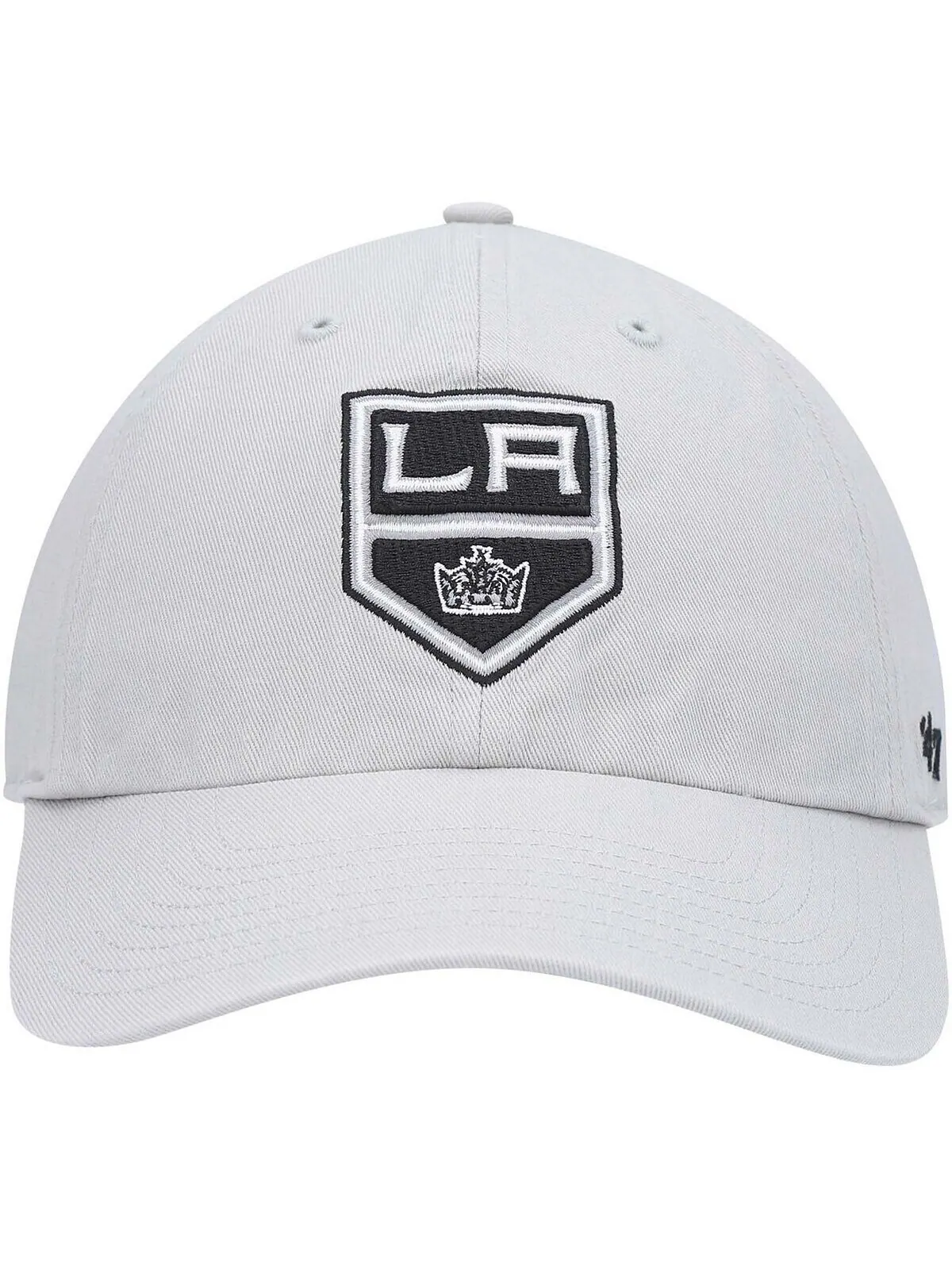 Мужская серая регулируемая кепка Los Angeles Kings Clean Up '47 Brand — изображение 2 из 4, серый