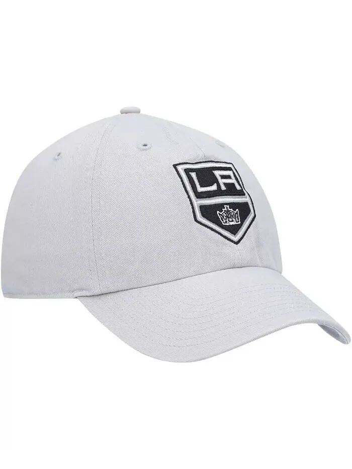 Мужская серая регулируемая кепка Los Angeles Kings Clean Up '47 Brand — изображение 3 из 4