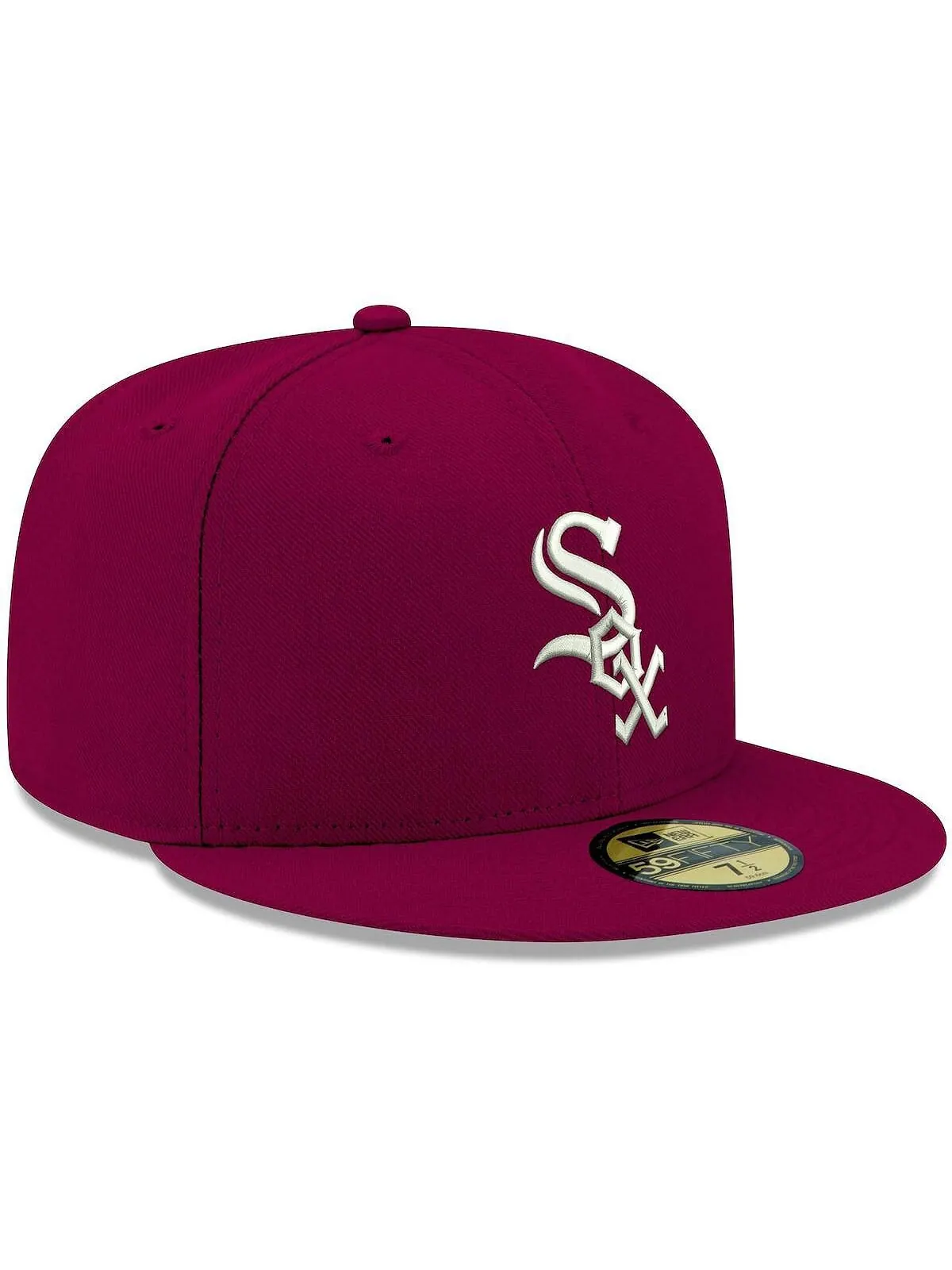 Мужская кепка Cardinal Chicago White Sox Logo белая 59FIFTY приталенная кепка New Era — изображение 2 из 4, красный