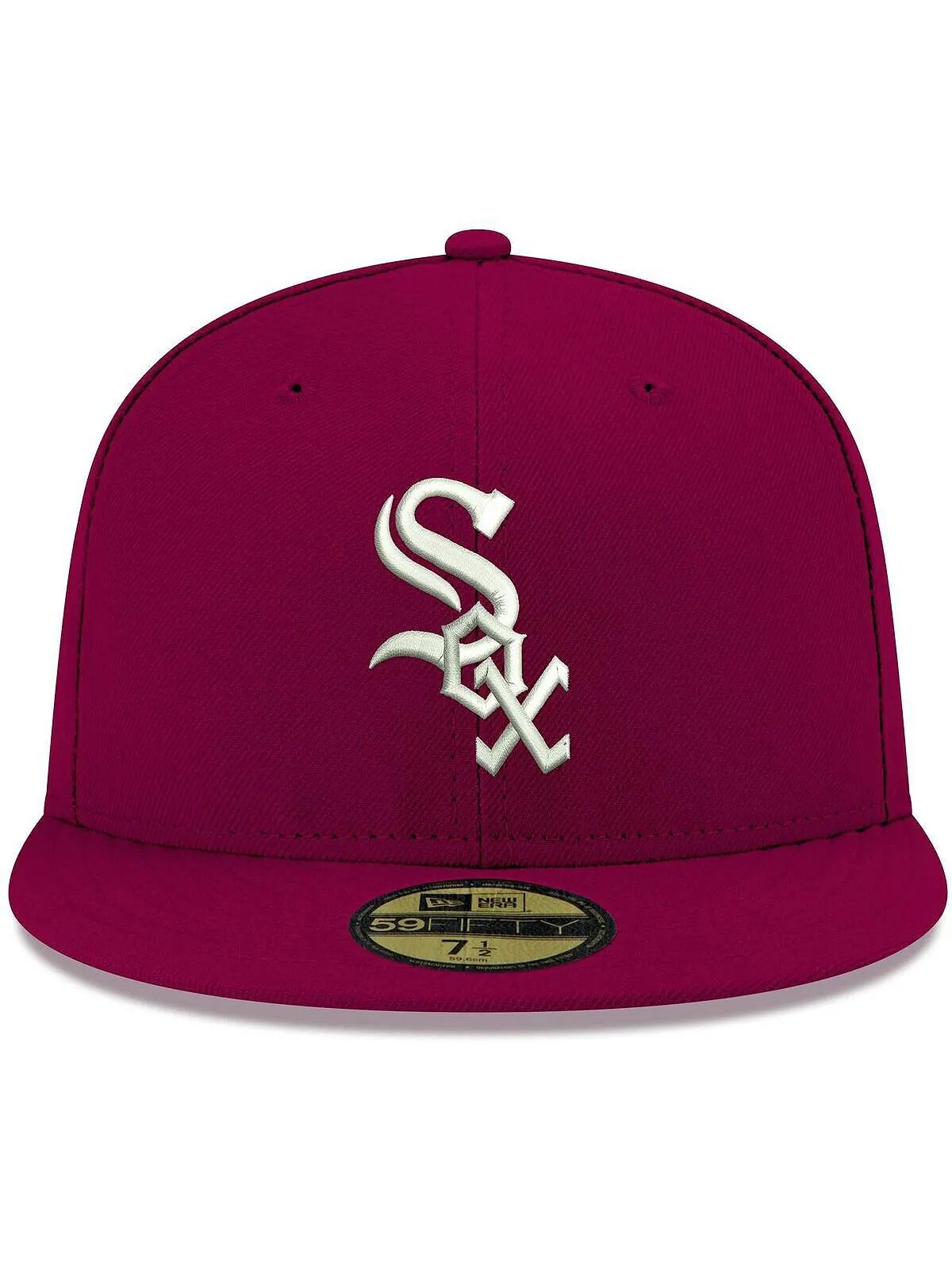 Мужская кепка Cardinal Chicago White Sox Logo белая 59FIFTY приталенная кепка New Era — изображение 4 из 4, красный